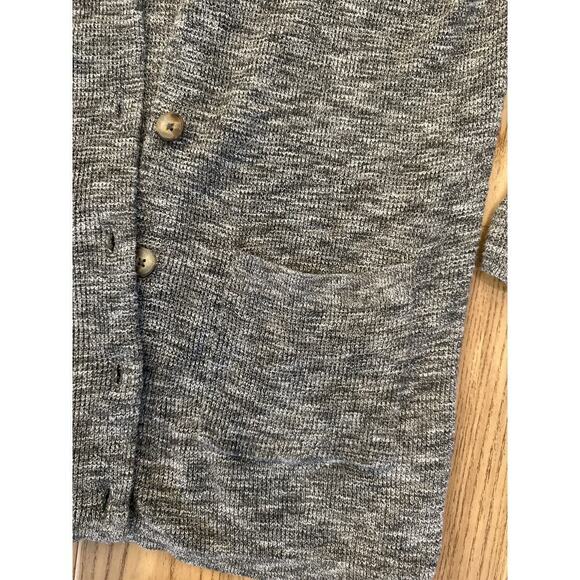 Madewell Alton Cardigan in Marled Stone Womens XSmall front pockets Cotton/Nylon - Picture 3 of 6